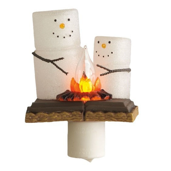 Ghost & Bonfire Night Lamp - Creative Resin Flickering LED Light with 7 Designs