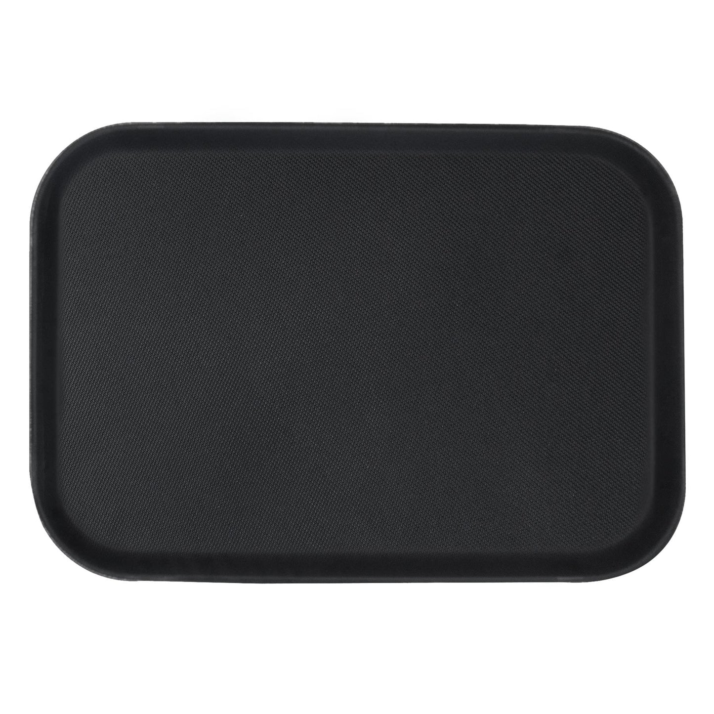 Black 66cm x 45.5cm Rectangle Non-Slip Serving Tray
