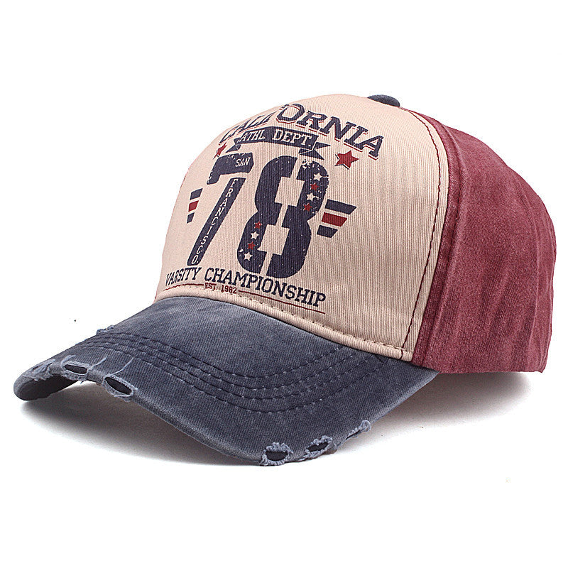Washed Coating Sunshade Casual Duck Tongue Baseball Cap
