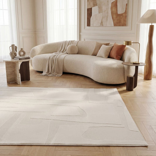 Loft Abstract Cream Rug