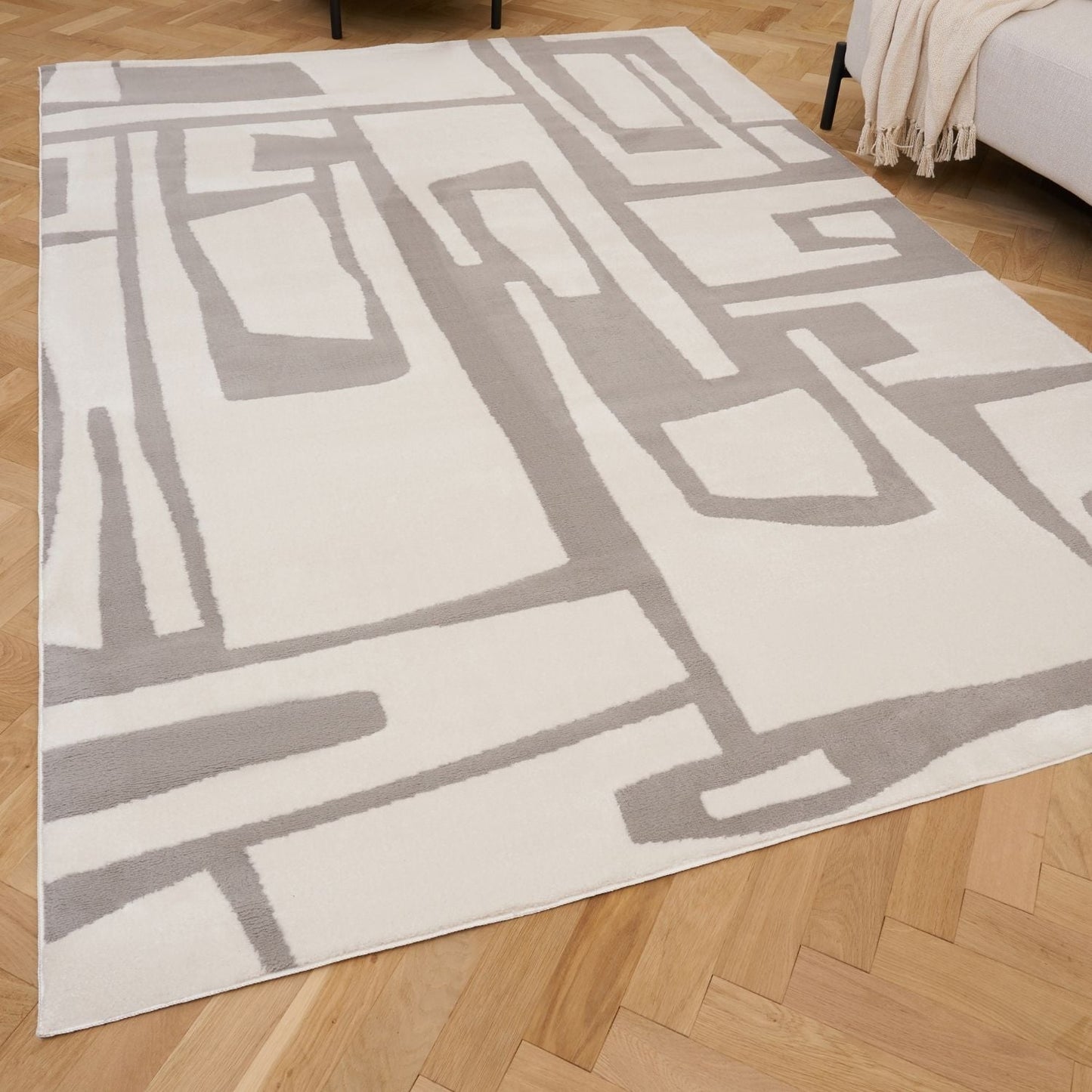 Loft Abstract Grey Rug