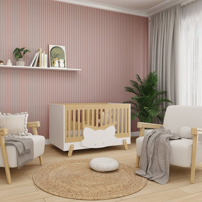 Acoustic Wall Panels in Dusky Pink with White Backing