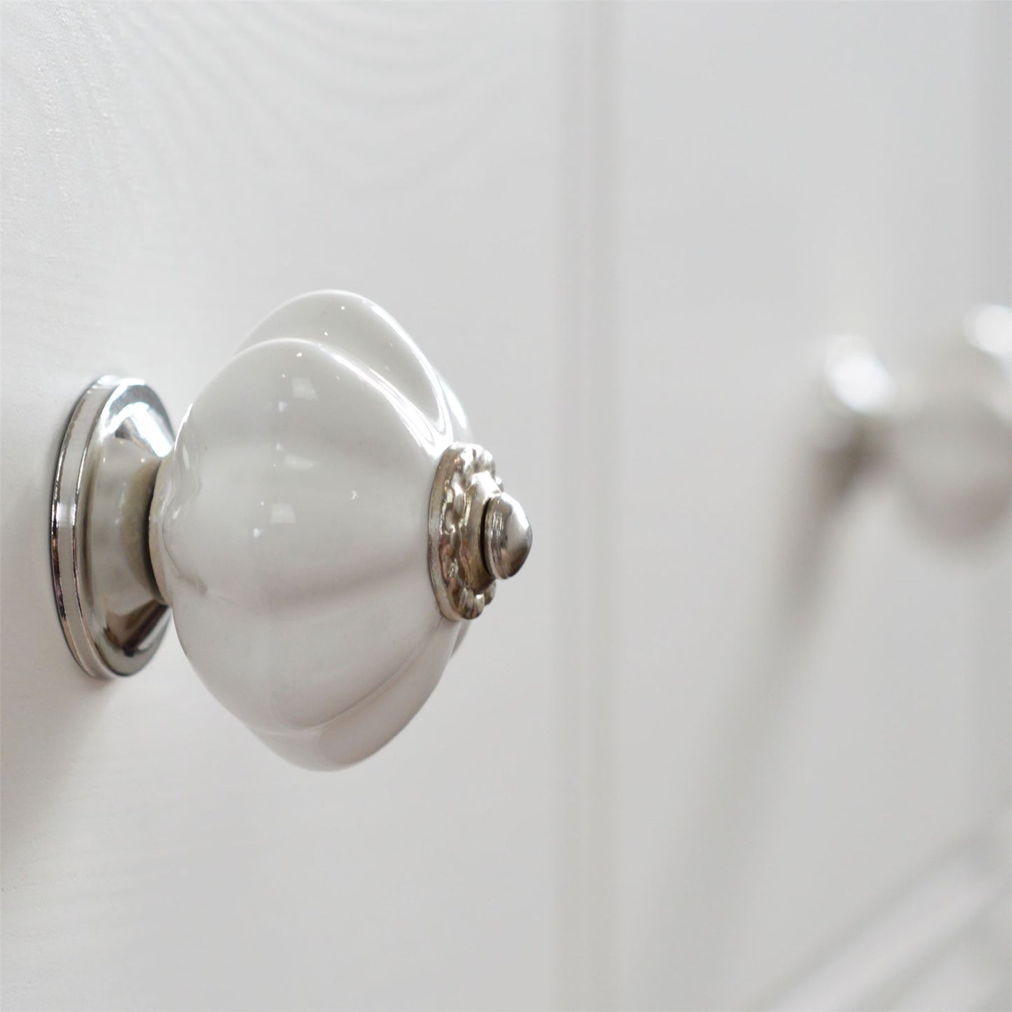 Floral Ceramic Cabinet Knob