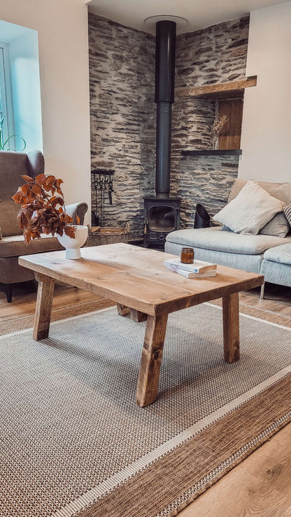 ARIA Rustic Wooden Coffee Table