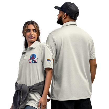 adidas space-dyed polo