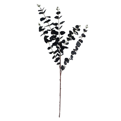 65cm Orange and Black Flower Arrangement Glass Vase