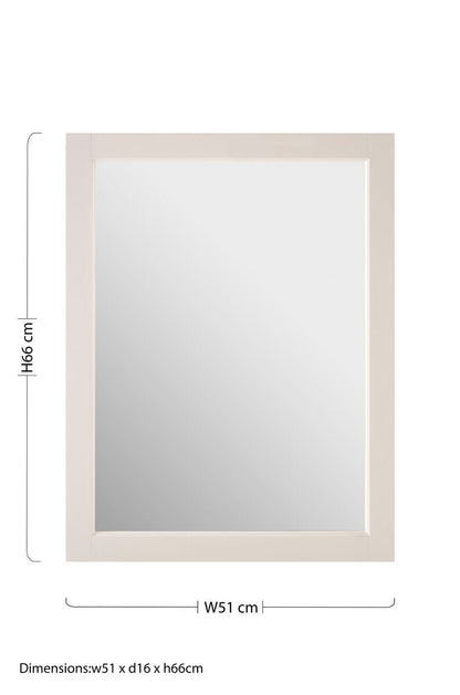 Port Mirrored Wall Cabinet With 2 Inner Shelves