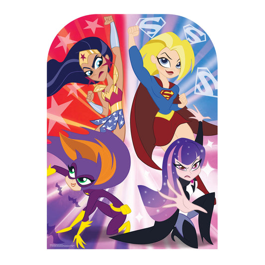 SC1344 Super Hero Girls Child Size Stand-In Cardboard Cut Out Height 130cm