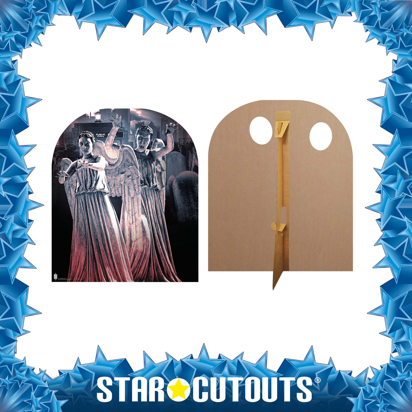 SC662 Weeping Angel SI child Cardboard Cut Out Height 115cm