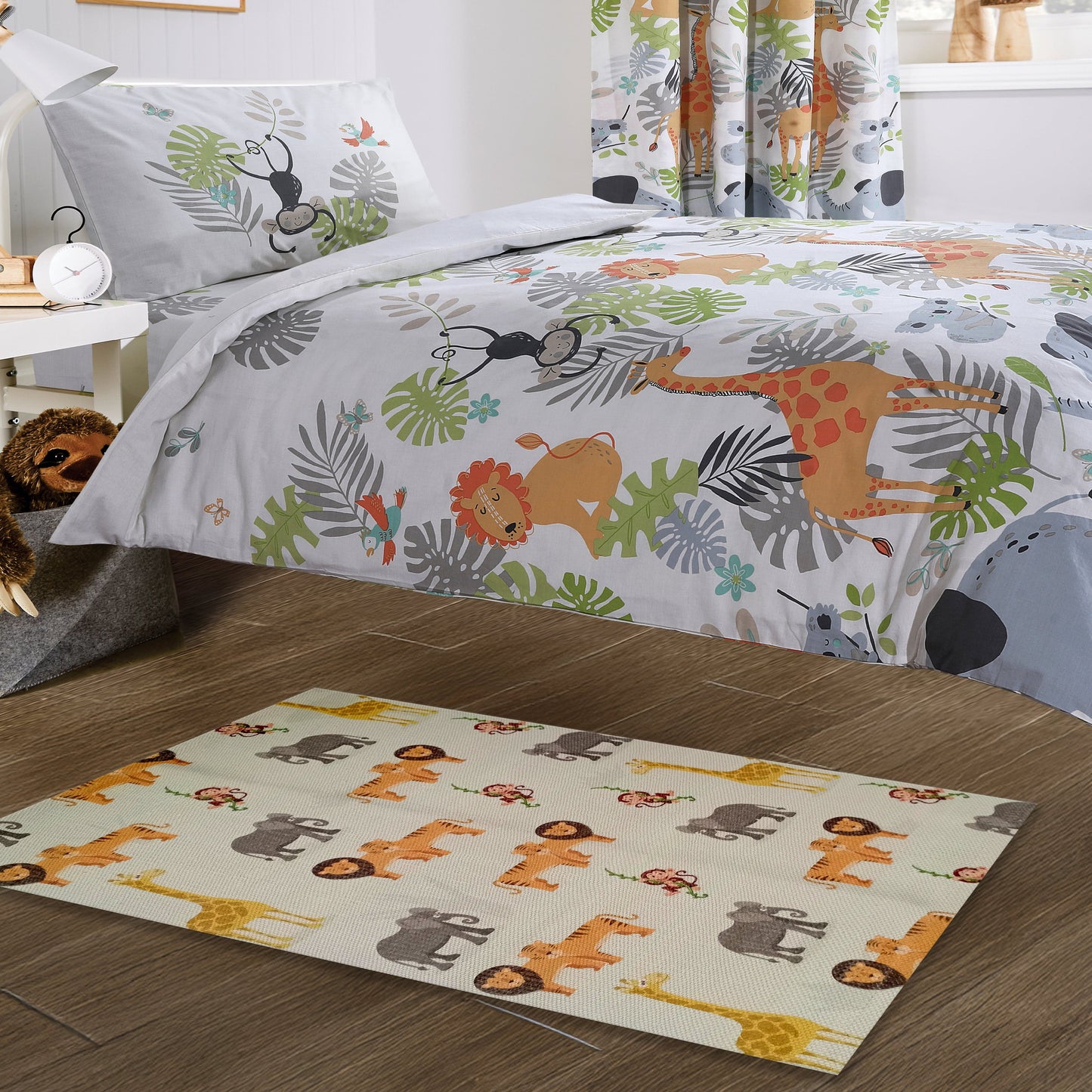 Animal Printed Rug Safari Modern Non-Slip Soft Durable Floor Rug