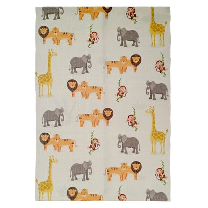 Animal Printed Rug Safari Modern Non-Slip Soft Durable Floor Rug