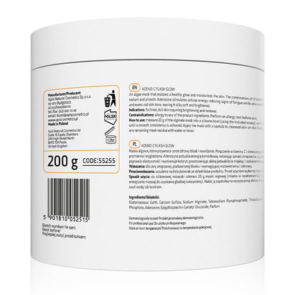 ADENO-C Flash Glow - Brightening Algae Mask with vitamin C & adenosine 200g