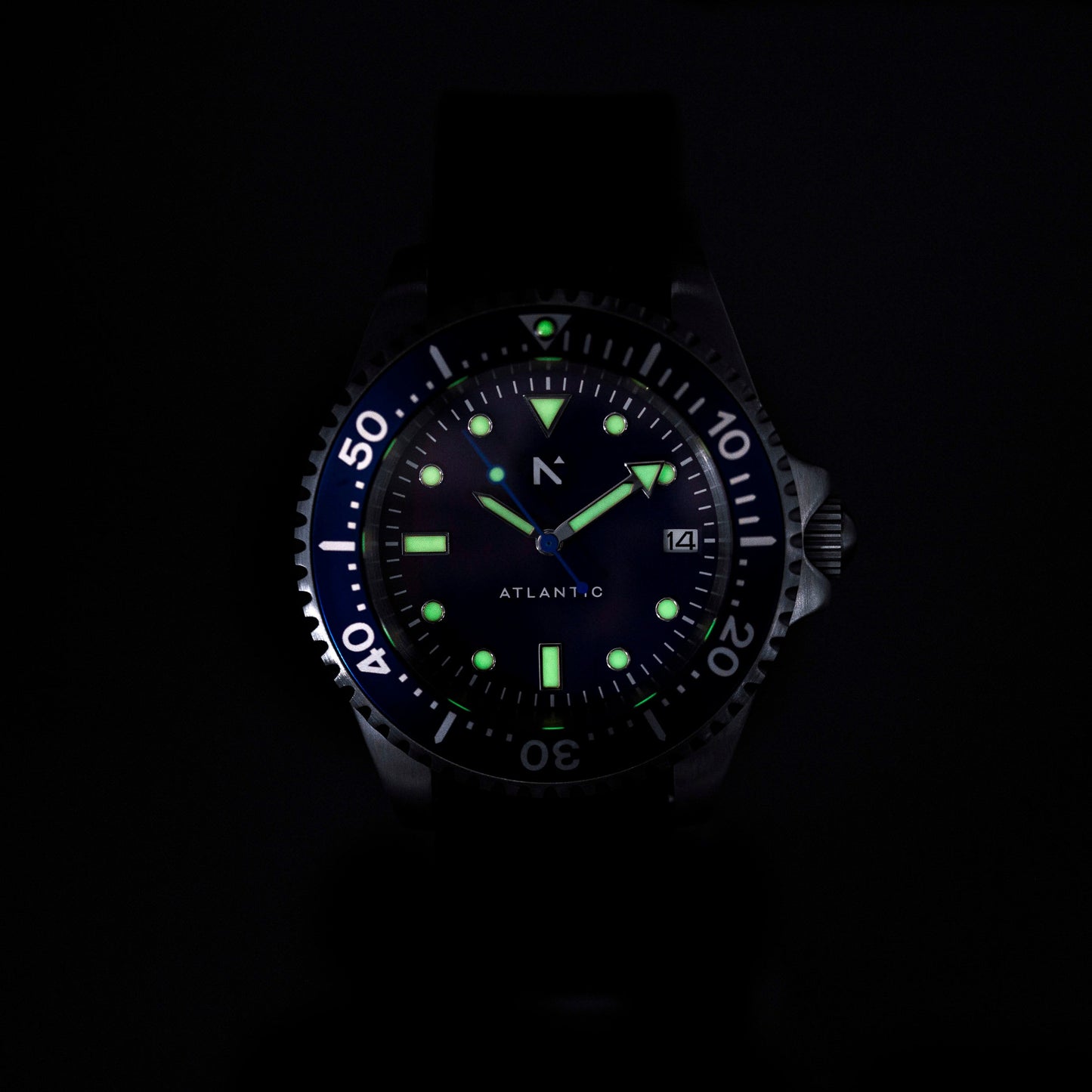 'Atlantic' Dive Watch (40mm) | Deep Night NATO