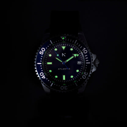 'Atlantic' Dive Watch (40mm) | Deep Night NATO
