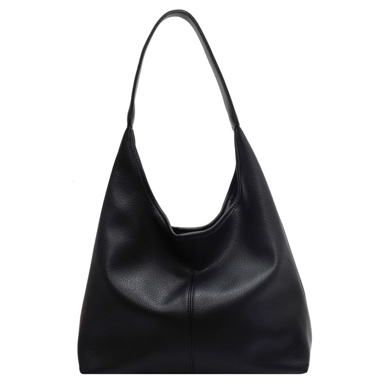 Women's Soft Leather Underarm Son Mother Shoulder Bag