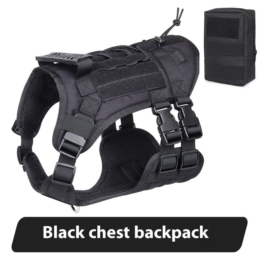 Tactical Chest And Back Oxford Large Dog Vest