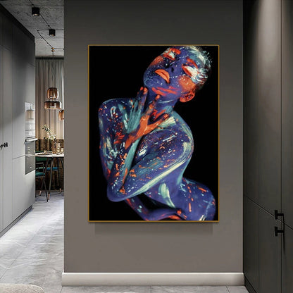 Living Room Decorated Canvas Painting