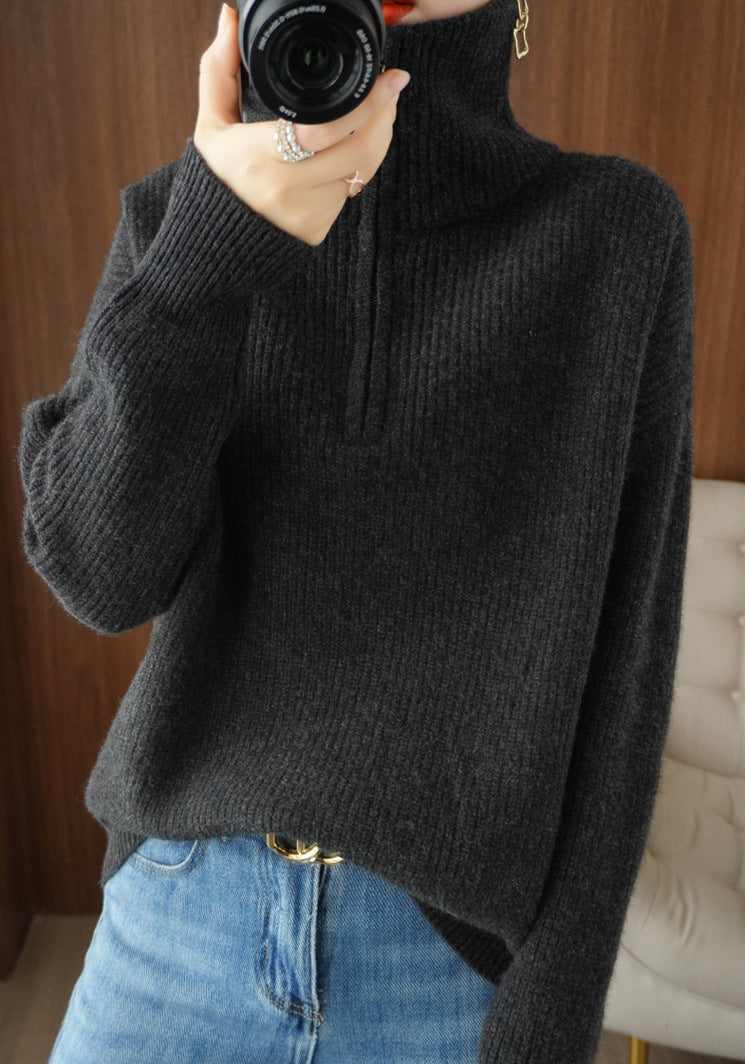 Women's Thickened Pullover Knitted Sweater Top