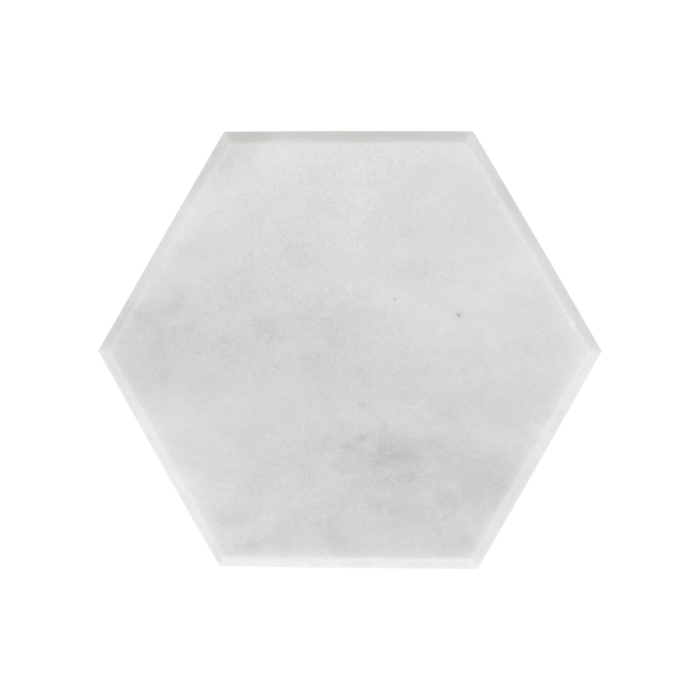 Hexagonal Marble Coasters - 10cm - Pack of Six