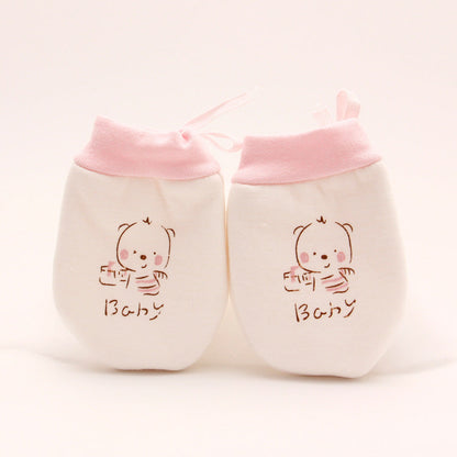 Cartoon Anti-scratch Face Gloves For Baby Products