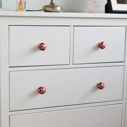 Round Spot Ceramic Cabinet Knob