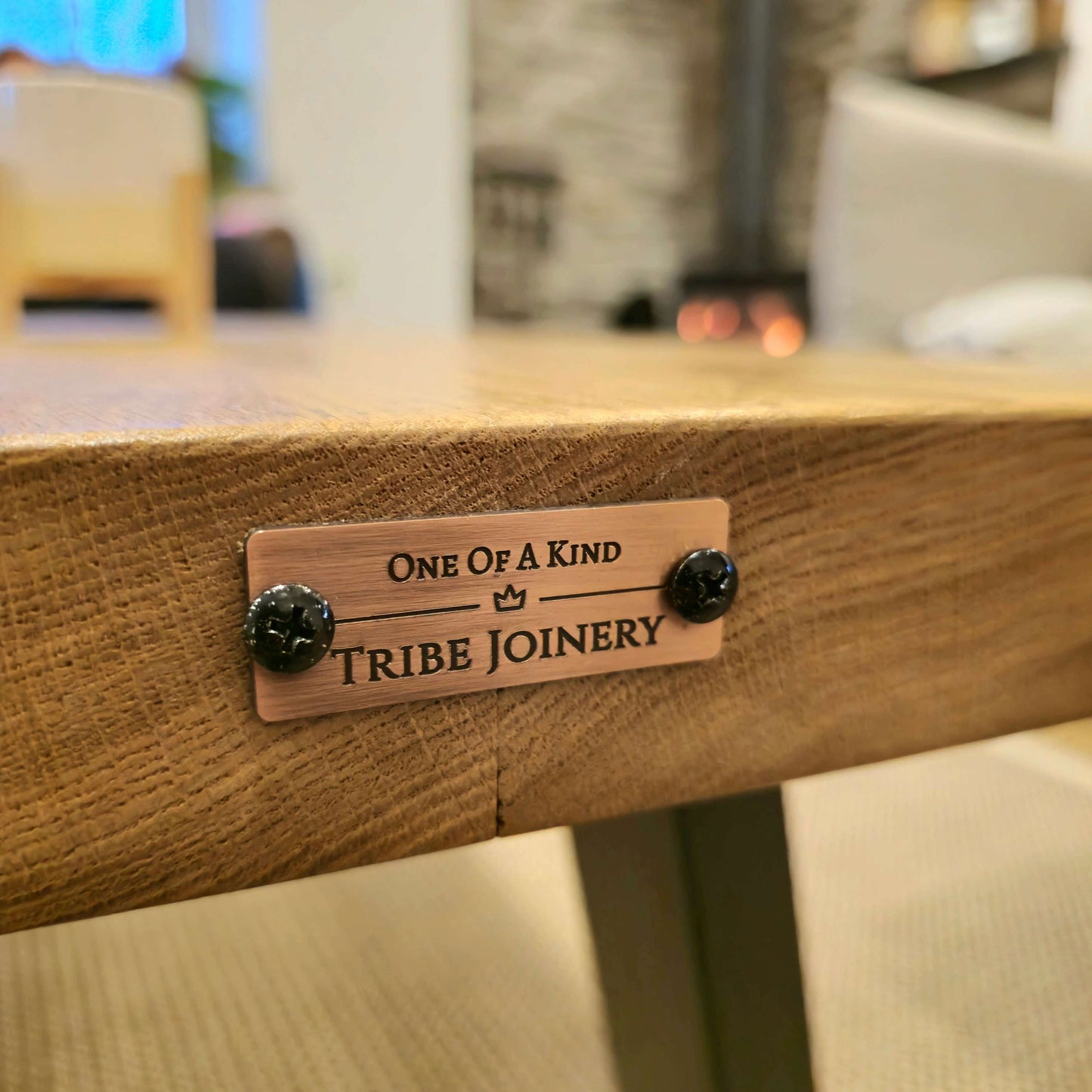 Maya Live Edge Chunky Coffee Table X Cross Legs