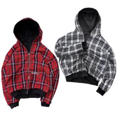 Double-sided Wear Hooded Cardigan Sweater