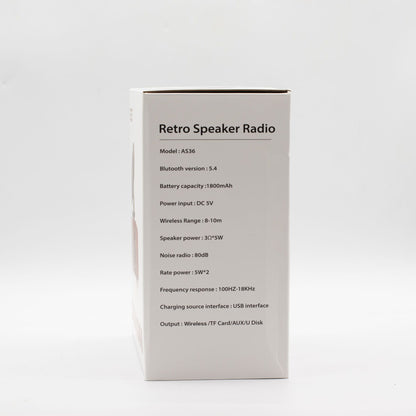 Retro Mini Double Gramophone Speaker - Bluetooth - 5.4 watt x 2