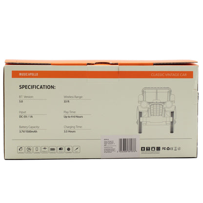 Classic Vintage Car Speaker and Phone Holder - Bluetooth - 5 watt