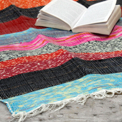 156 x 90cm Ultra Luxury Rag Rug - Natural