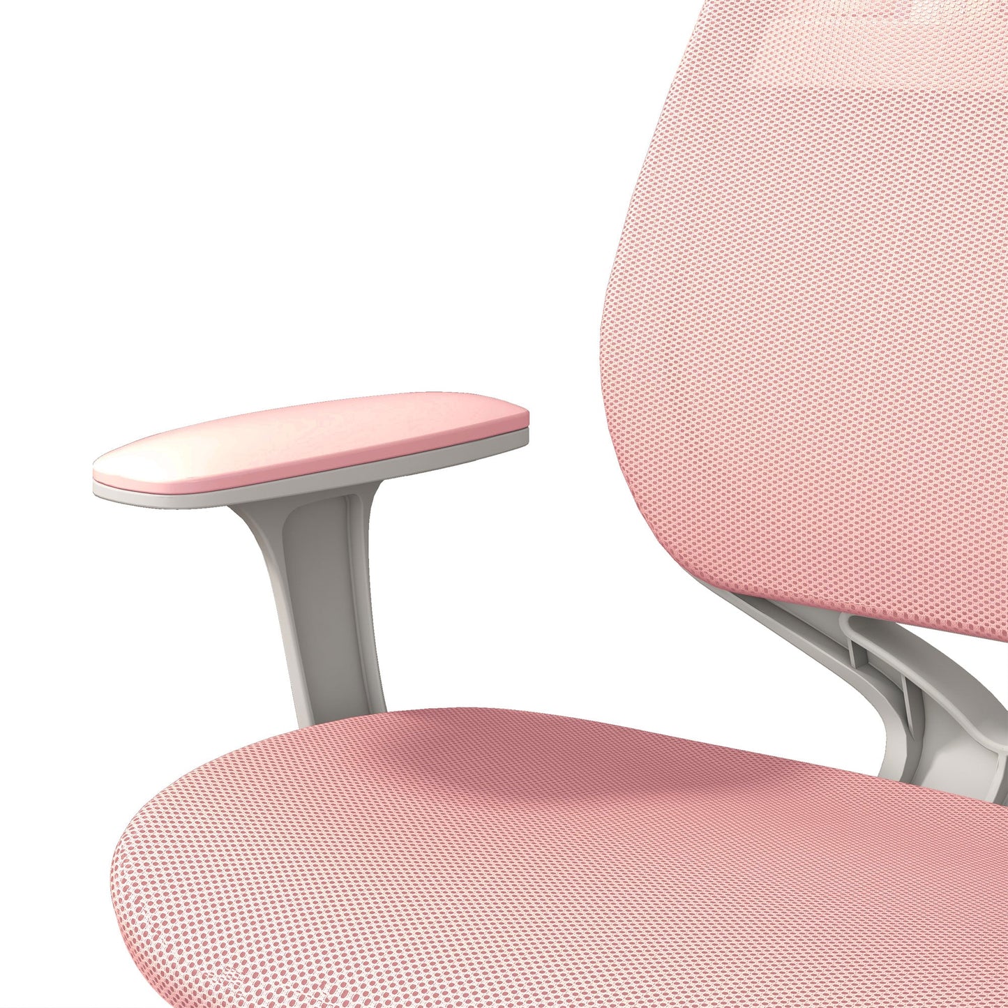 Vinsetto Office Chair, Breathable Mesh Swivel Desk Chair with Adjustable Height and  360° Swivel Security Wheels for Home Office, Study, Pink