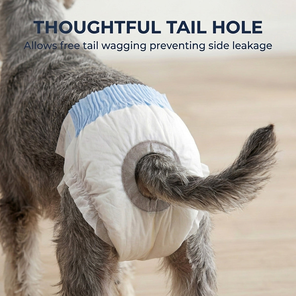 PawHut Disposable Dog Diapers Female for M Dogs Incontinence or Excitable Urination and Training 48 Count