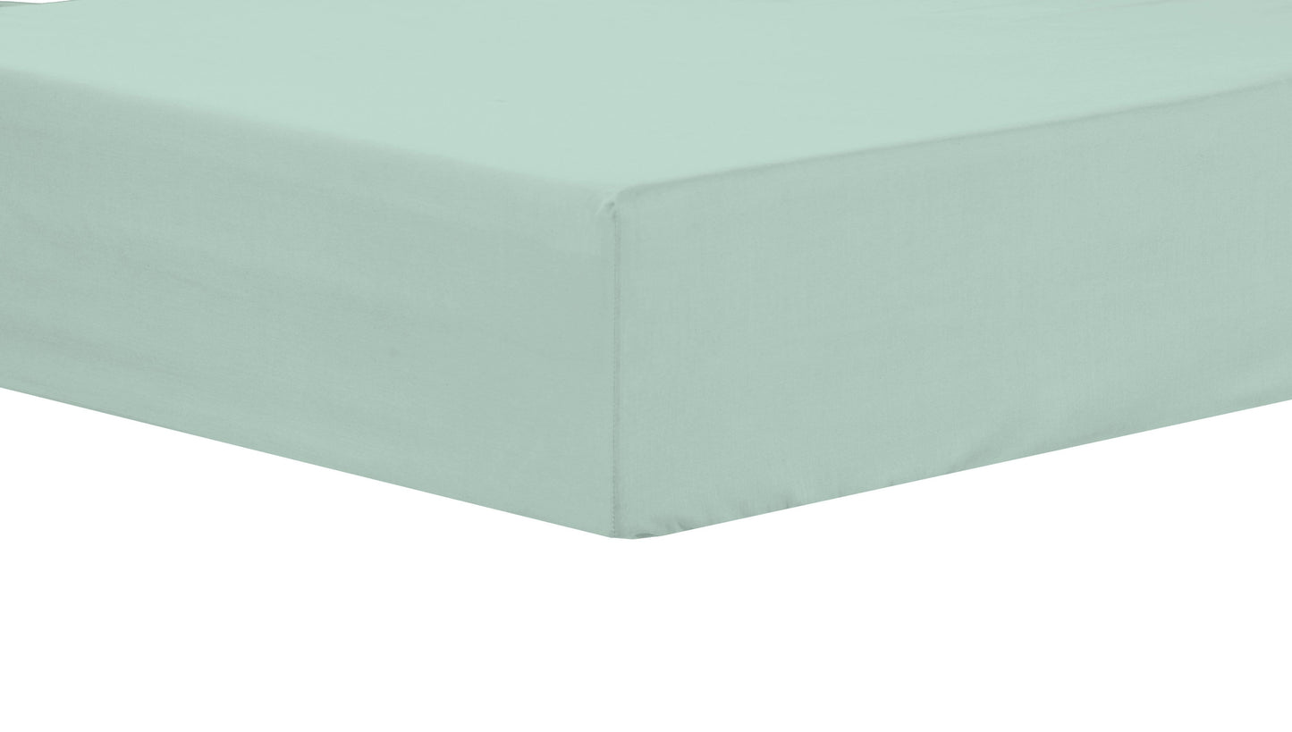 Basics Super Soft Durable Fitted Sheet High-Quality Indus Valley Cotton Linen Elasticated for Perfect Fit Multiple Sizes and Colours OEKO-TEX Certified Bedding by OLIVIA ROCCO