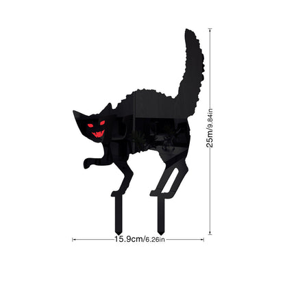 Halloween Horror Cat Acrylic Outdoor Courtyard Ornamental Floor Outlet