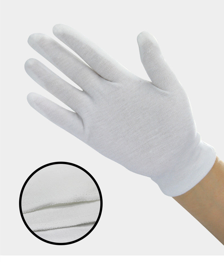 Thin White High Quality Men's Cotton Gloves