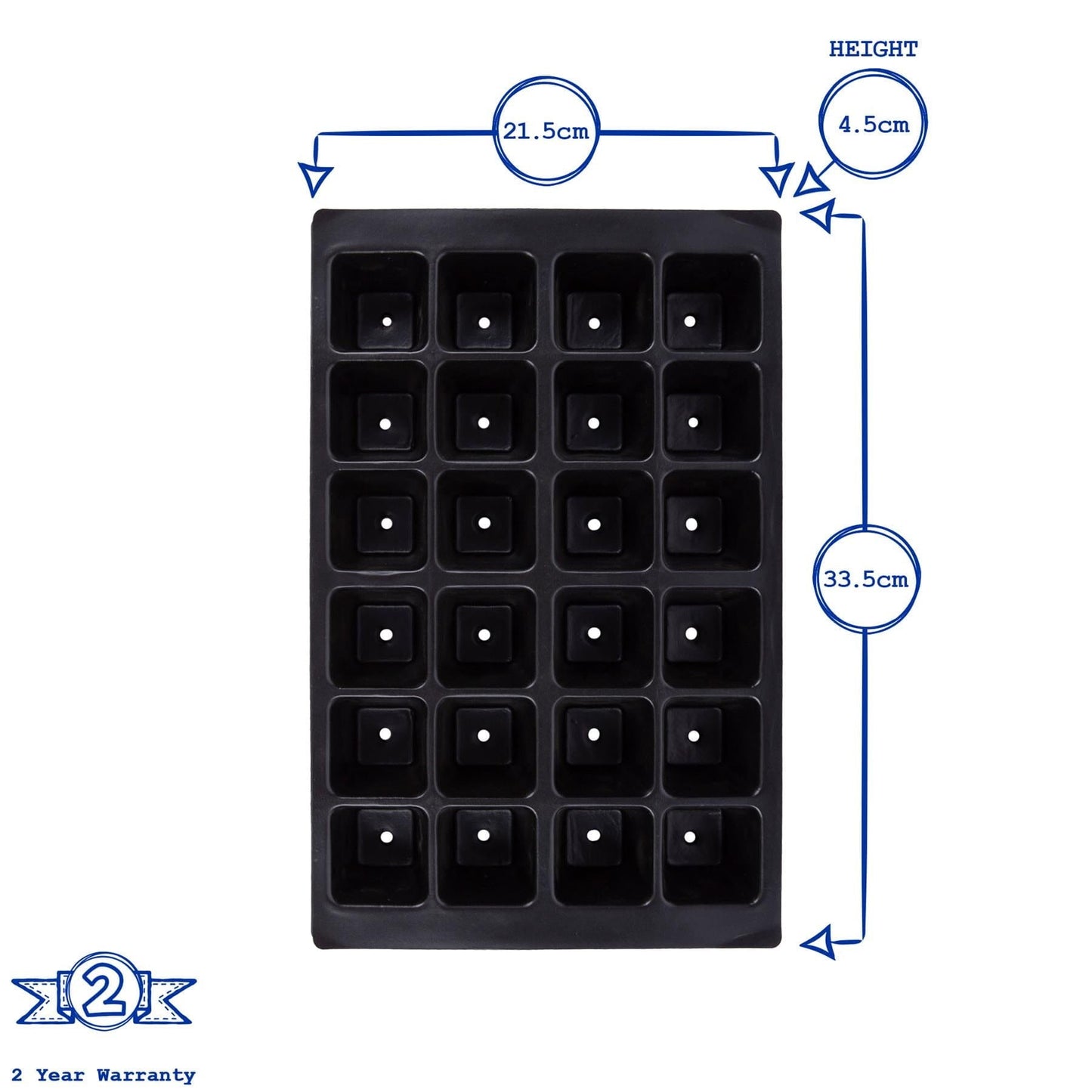 24 Cell Seed Trays - Pack of 3