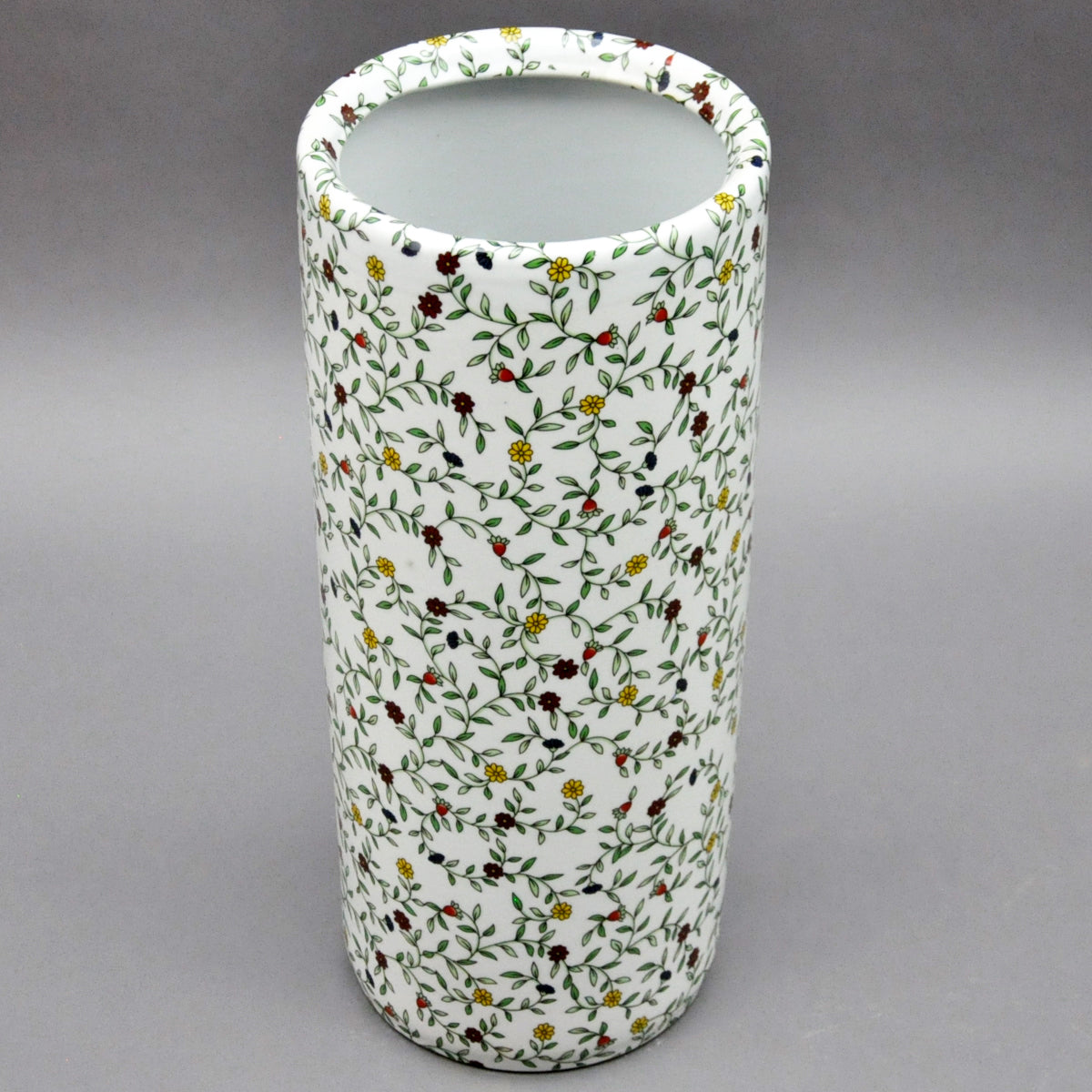AcaciaHome Durable Ceramic Round Umbrella stand–Perfect Holder for Home, Office, & Entryway - Adds a Sophisticated Touch to Living Spaces for Canes, & Walking Sticks (Floral)