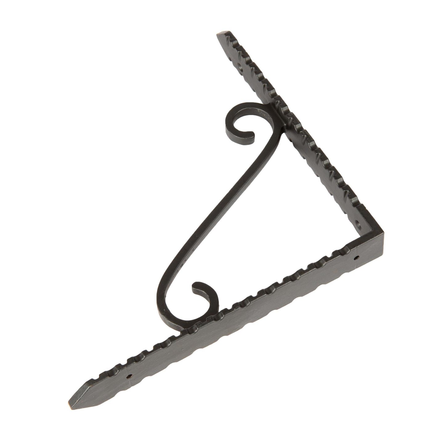205mm Notched Scroll Iron Shelf Bracket