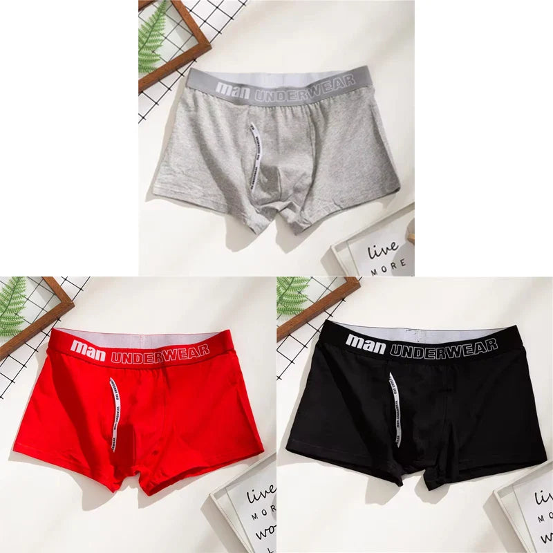 Mens Boxers 100% Cotton Underwear Sleep Underpants Men Panties Shorts Comfortable Plus Size Mens Underwear Boxer Hombre Men 4XL