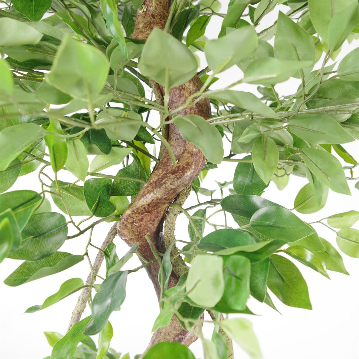 150cm Twisted Trunk Artificial Japanese Fruticosa Ficus Tree Copper Planter
