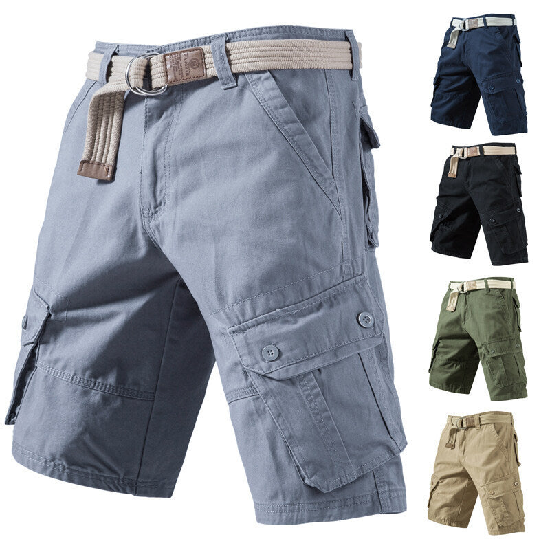UrbanCargo Men’s Summer Shorts – Multi-Pocket Casual Cargo Shorts