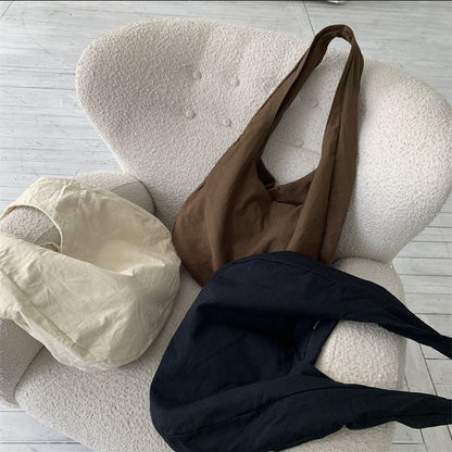 Simple Retro Large Capacity Women's Canvas Bag