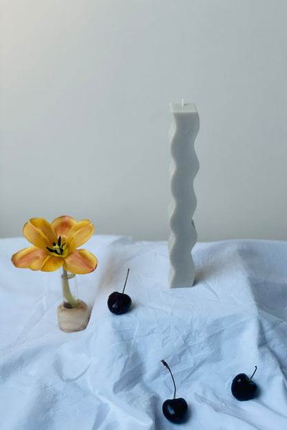 Wavy Pillar Candle