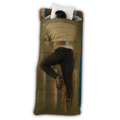 KELTY WAYBACK 20 DEG BURNT OLIVE (ORGANIC FLANNEL & CIRROLOFT ECO)
