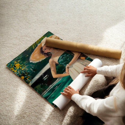 Big Canvas For Home Office | Set of 3 Italian Lifestyle Wall art Prints