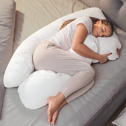 U-Shaped Pregnancy Pillow – Full Body Support Pillow for Side Sleepers