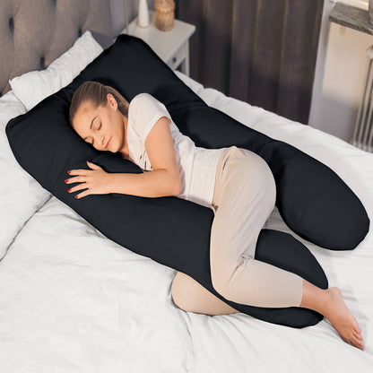 U-Shaped Pregnancy Pillow – Full Body Support Pillow for Side Sleepers