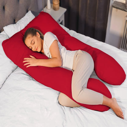 U-Shaped Pregnancy Pillow – Full Body Support Pillow for Side Sleepers