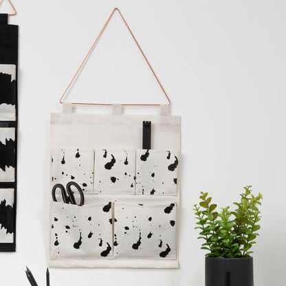 Verti White Wall Hanging Pocket Organiser