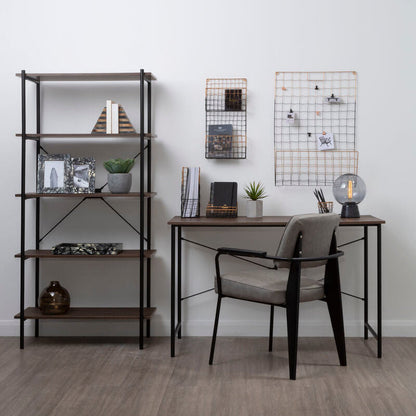 Bradbury Dark Oak Veneer Top Desk